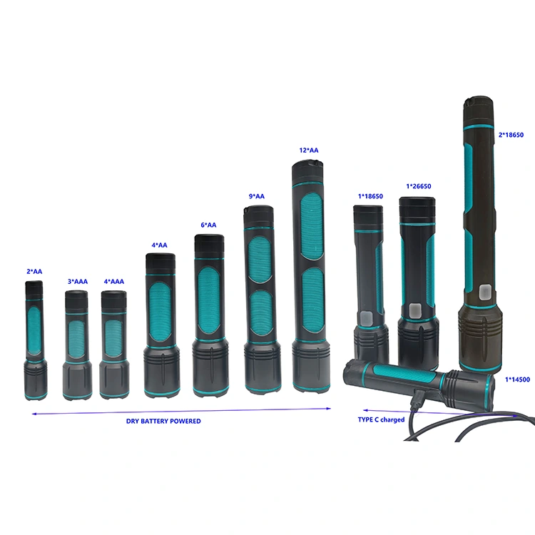 고출력 충전식 1500루멘 손전등